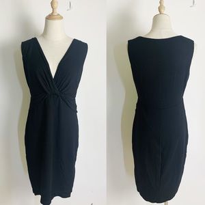 BAILEY 44 V-Neck Body Con Black Dress Size Small
